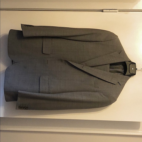 Mid-grey suit, single breasted, notch lapel, sz 38 - Picture 1 of 8